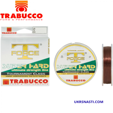 Леска монофильная Trabucco T-Force Tournament Super Hard диаметр 0,255мм размотка 300м тёмно-коричневая